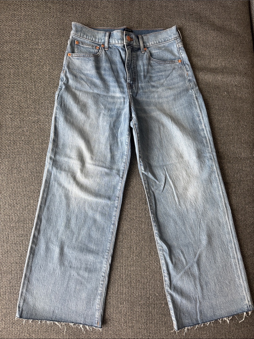 J. Crew Factory Wide Leg Cropped Jeans | 27